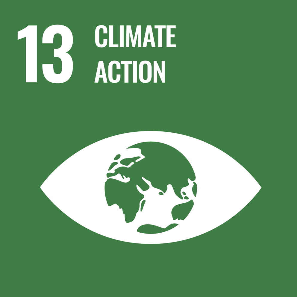Green logo with an eye sympol and the words Climate Action